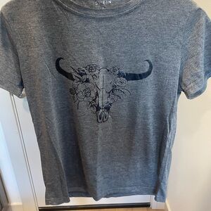 SHEIN Heather Gray T-Shirt